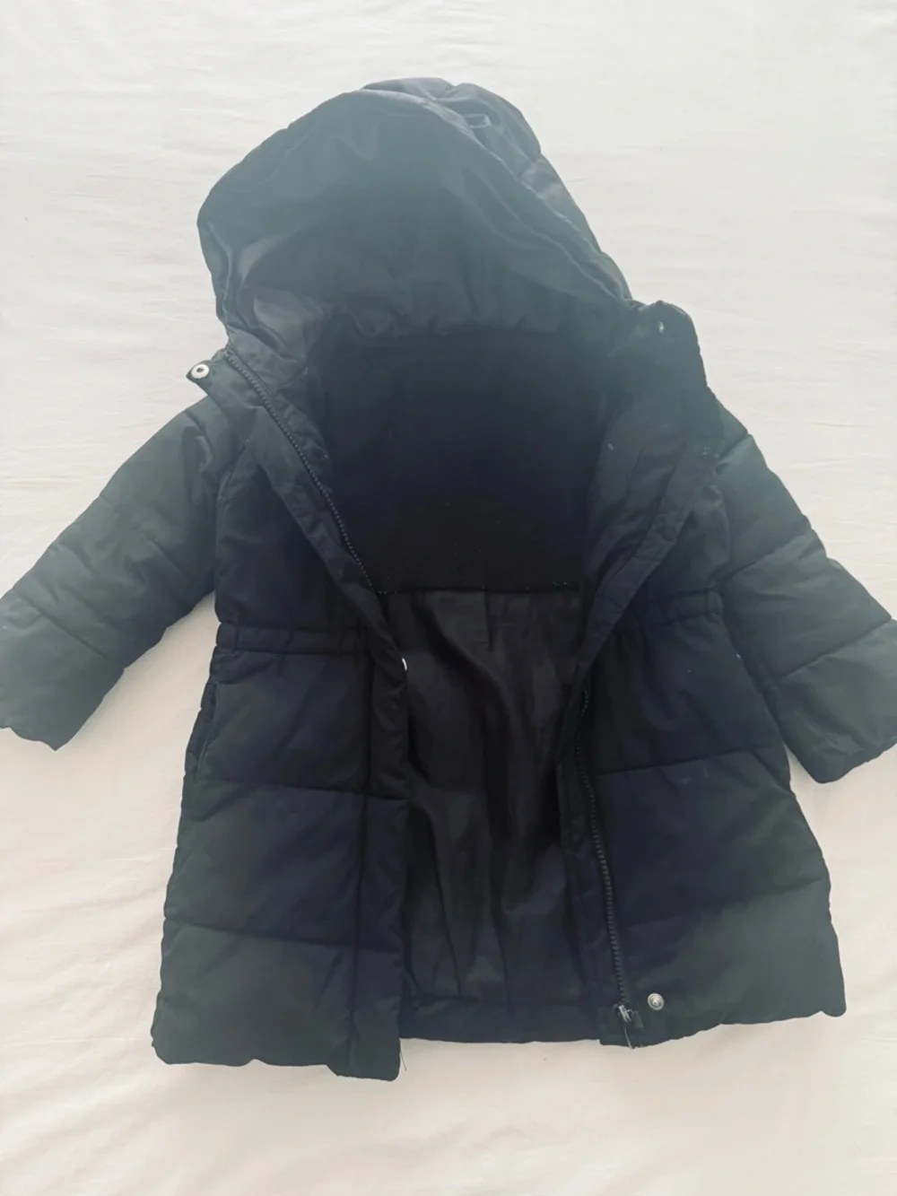 GAP Warmest Cozy Kids Hooded Puffer Jacket Coat - Black - 4 - Girl Toddler
